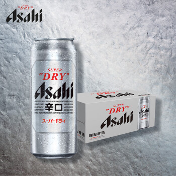 朝日Asahi朝日啤酒（超爽生）10.9度500ml*15听整箱装	